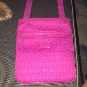 Michael Kors pink crossbody purse